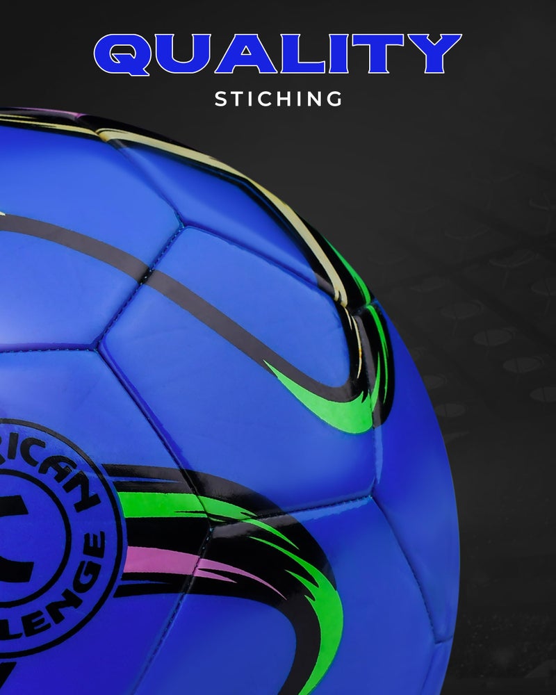 American Challenge Brasilia Soccer Ball â€“ Sizes 5, 4, 3 & 2 â€“ Youth & Adult Training Soccer Ball for Practice, Games & Grass Fields - Image 3